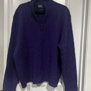 Purple Polo Lambswool sweater